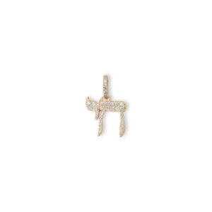 Yellow Gold Pico Chai Pendant