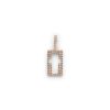 Varsity Umlaut Pink Sapphire Pendant – product view