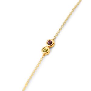 YELLOW GOLD DUO LINK BRACELET