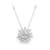 Emerald Cut Diamond Bezel Drop Necklace – Yellow Gold / 18″ – product view