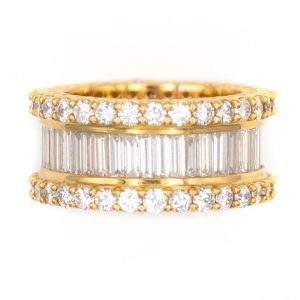 Gold Royal Baguette Ring