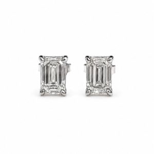 4.5 Carat Emerald Cut Studs