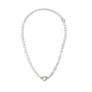 Umlaut Heart Handles Necklace