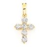 Open Hamsa Diamond Pendant – Yellow Gold – product view