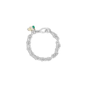 THE THICK UMLAUT MULTI CHARM BRACELET