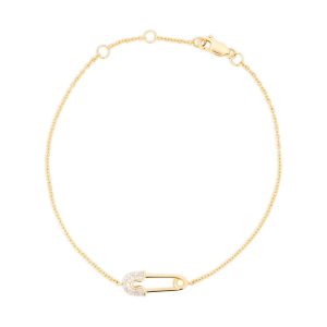 Diamond Safety Pin Bracelet