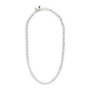THE UMLAUT SAPPHIRE MULTI CHARM NECKLACE