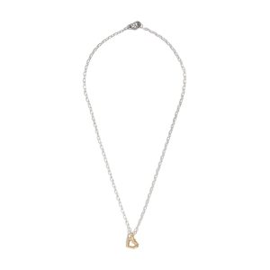 Umlaut Heart Drop Necklace