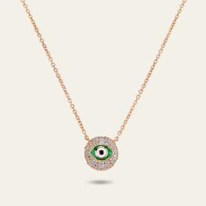 Evil Eye Diamond Necklace – product view
