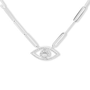 Diamond Eye Chain Necklace