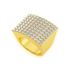 Five Row Miracle Diamond Ring – Yellow Gold / 7 – product view