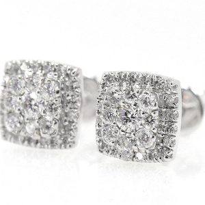 Diamond Stud earrings 1.0 Cttw in 14K Gold