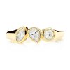 Solid Heart Cluster Ring – Yellow Gold / 6.5 – product view