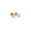 3 Stone Huggie Earrings – product view