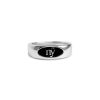 Micro Cuban Half Diamond Ring – product view
