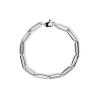 Thin Silver Umlaut Link Bracelet – product view