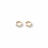 Single Row Huggie Earrings – product view