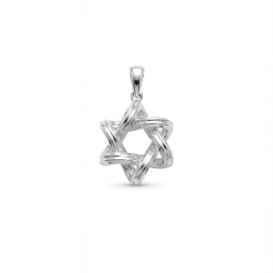 Plain Silver InfinitÃ¿ Star of David Pendant