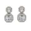 CROSS EARRINGS – White – product view