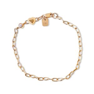 HEART BEZEL CHARM BRACELET