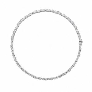 Multi Stone Tennis Necklace