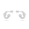 1 Inch Diamond Hoop Earrings – product view