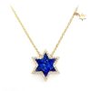 Bezel Diamond Drop Necklace – Yellow Gold / 18″ – product view