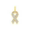 South America Diamond Pendant – Yellow Gold – product view