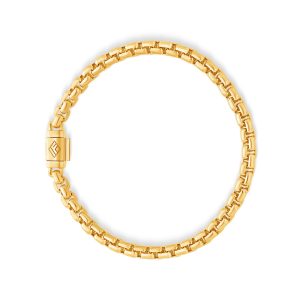 Gold Moon Link Bracelet (5mm)