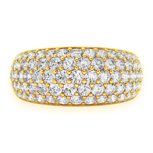 Bubbly Diamond Ring - Yellow Gold / 8