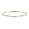 Extended Bezel Diamond Link Bracelet – Yellow Gold / 7″ – product view