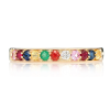 Nine Stone Graduated Bezel Diamond Ring – Yellow Gold / 6.5 – product view