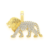Skateboard Diamond Pendant – Yellow Gold – product view