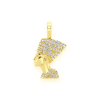 Emerald Cactus Pendant – Yellow Gold – product view