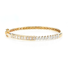 Wrap Diamond Flex Bangle Bracelet – Yellow Gold / Medium – product view