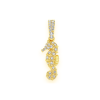 King Crown Lion Diamond Pendant – Yellow Gold – product view
