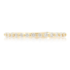 Three Row Diamond Band – Yellow Gold / 8 – product view