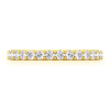 Three Row Flat Band Ring – Yellow Gold / 10 – product view