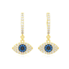 Butterfly Baguette Diamond Stud Earrings – Yellow Gold – product view
