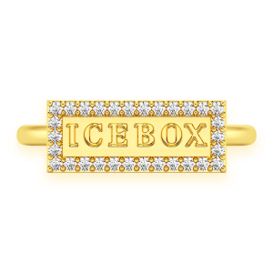 Icebox Logo Silhouette Diamond Ring - Yellow Gold / 6.5