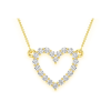 Diamond Bead Rosary Necklace – Yellow Gold / 22″ – product view