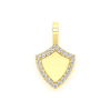 Snowflake Diamond Pendant – Yellow Gold – product view