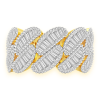 Baguette Border Diamond Ring – Yellow Gold / 10 – product view