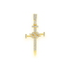 Noodle Diamond Pavé Pendant – Yellow Gold – product view