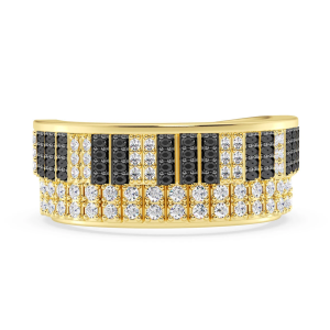 Piano Diamond Ring - Yellow Gold / 10