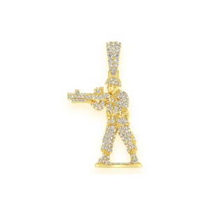 Toy Soldier Diamond Pendant - 1.00ctw / Yellow Gold