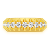 One Row Under Halo Diamond Ring – White Gold / 6.5 – product view