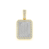 Nail Diamond Cross Pendant – Yellow Gold – product view