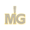 King Chess Diamond Pendant – Yellow Gold – product view