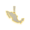 India Diamond Pendant – Yellow Gold – product view